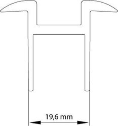 Clema de mijloc, universala, OneMid, 30-42 mm, neagra