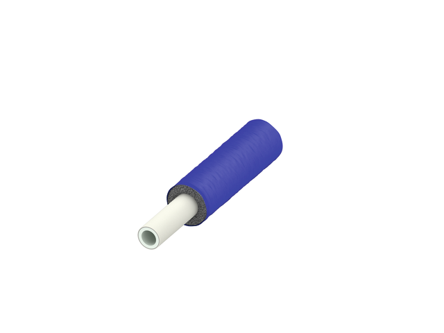 Teava TECEflex multistrat PE-Xc/Al/PE-RT izolata, gr.6mm,albastru, Dim. 25, Ø26 x 4,0 mm, colac 50ml
