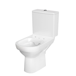 Set 603 WC compact CITY NEW CleanOn 010 3/5L, capac subtire, inchidere lenta, demontare rapida, cu buton